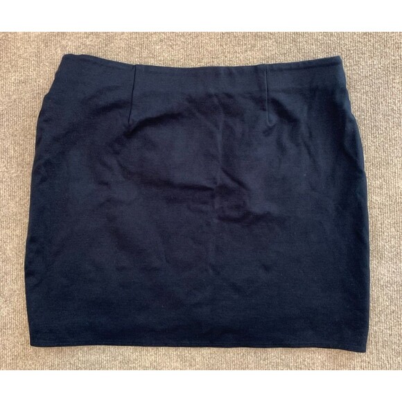 Ann Taylor LOFT Skirt Womens LP Petite Mini Wrap Style Ponte Office Academia - Picture 2 of 7